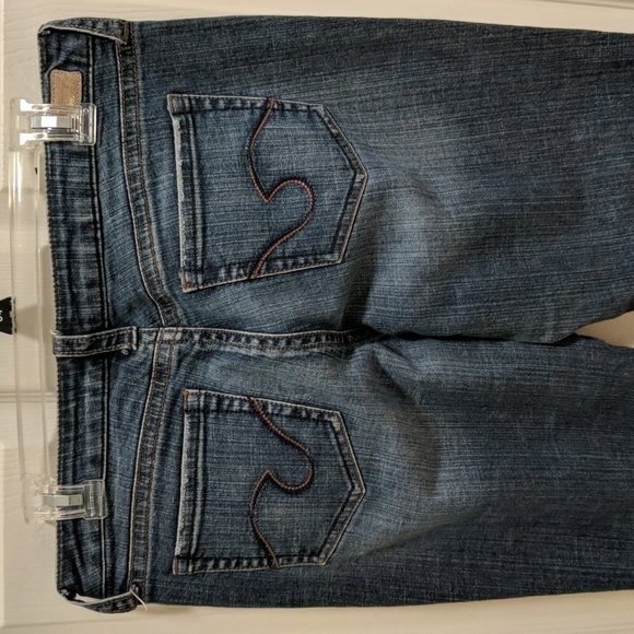 Refuge Junior's Cuffed Straight Leg Jeans Size 11 - Picture 5 of 11